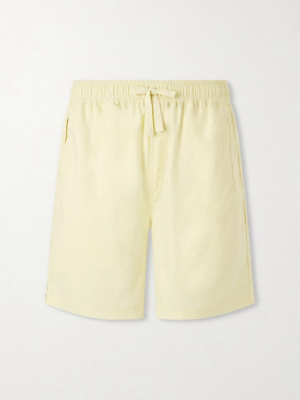 Straight-Leg Silk Shorts Straight-Leg Silk Shorts
