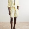Straight-Leg Silk Shorts - OU Straight-Leg Silk Shorts - OU