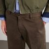 Straight-Leg Peached Cotton-Twill Trousers - CU