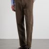 Straight-Leg Peached Cotton-Twill Trousers - FR