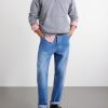 Cotton-Jersey Half-Zip Sweater - OU
