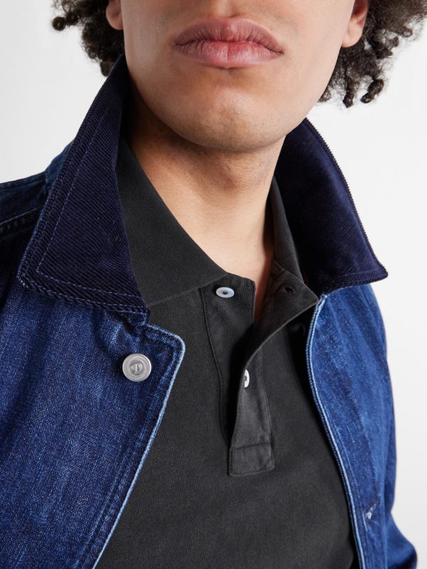 Stone-Washed Cotton-Piqué Polo Shirt - CU