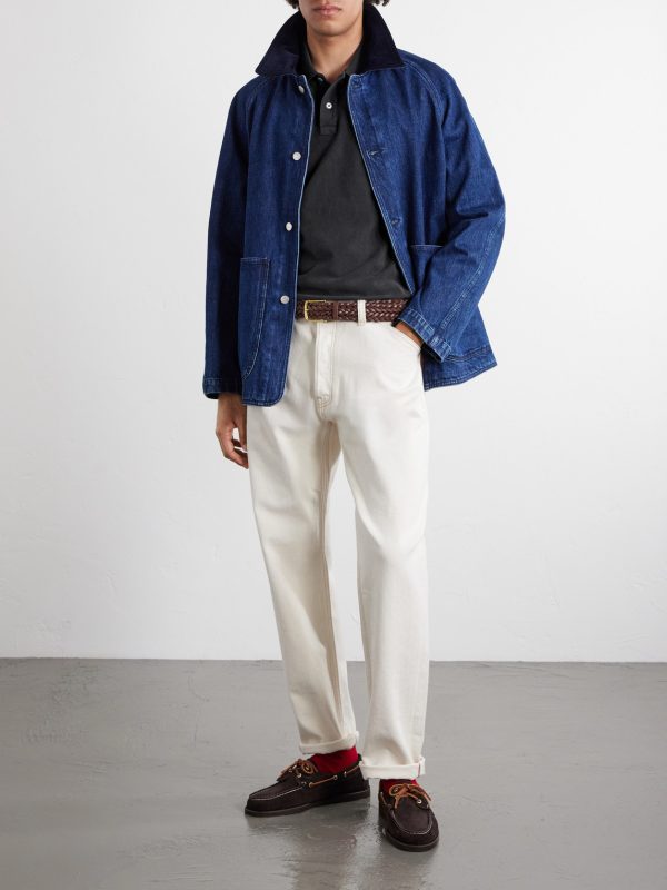 Stone-Washed Cotton-Piqué Polo Shirt - OU