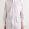 Button-Down Collar Striped Cotton-Poplin Shirt - FR Button-Down Collar Striped Cotton-Poplin Shirt - FR