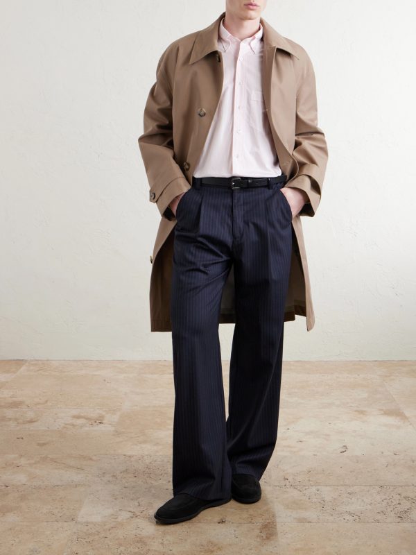 Button-Down Collar Striped Cotton-Poplin Shirt - OU Button-Down Collar Striped Cotton-Poplin Shirt - OU