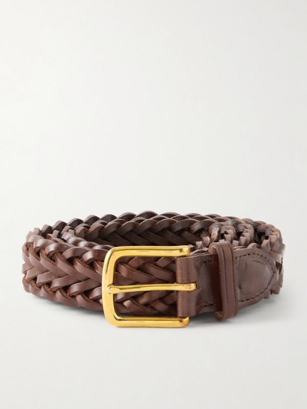 3cm Woven Leather Belt