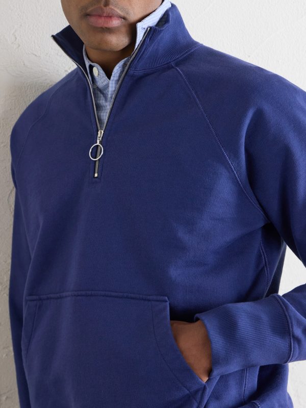 Cotton-Jersey Half-Zip Sweater - CU Cotton-Jersey Half-Zip Sweater - CU