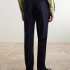 Straight-Leg Pleated Virgin Wool Suit Trousers - BK Straight-Leg Pleated Virgin Wool Suit Trousers - BK