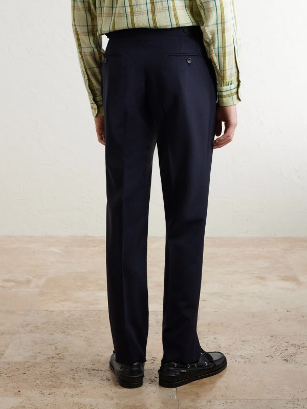 Straight-Leg Pleated Virgin Wool Suit Trousers - BK Straight-Leg Pleated Virgin Wool Suit Trousers - BK