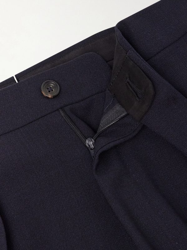 Straight-Leg Pleated Virgin Wool Suit Trousers - CU Straight-Leg Pleated Virgin Wool Suit Trousers - CU