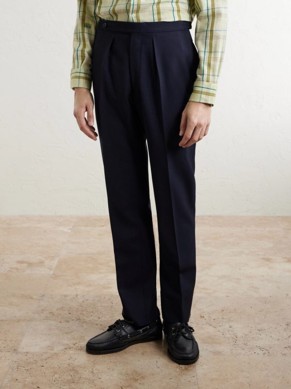 Straight-Leg Pleated Virgin Wool Suit Trousers - FR Straight-Leg Pleated Virgin Wool Suit Trousers - FR