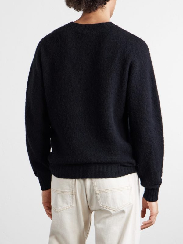 Brushed-Wool Sweater - BK Brushed-Wool Sweater - BK