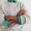 Cable-Knit Virgin Wool Sweater - CU Cable-Knit Virgin Wool Sweater - CU
