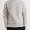 Cable-Knit Virgin Wool Sweater - FR Cable-Knit Virgin Wool Sweater - FR