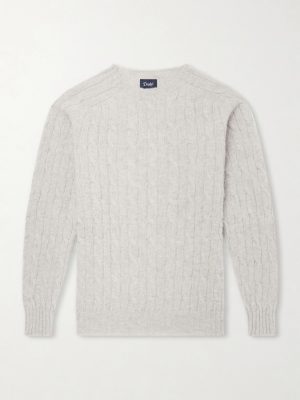 Cable-Knit Virgin Wool Sweater