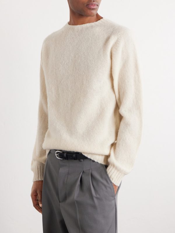 Brushed Shetland Wool Sweater - FR Brushed Shetland Wool Sweater - FR