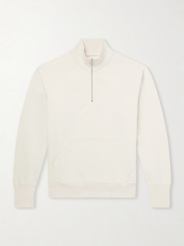 Cotton-Jersey Half-Zip Sweater Cotton-Jersey Half-Zip Sweater