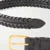 3.5cm Woven Leather Belt - CU