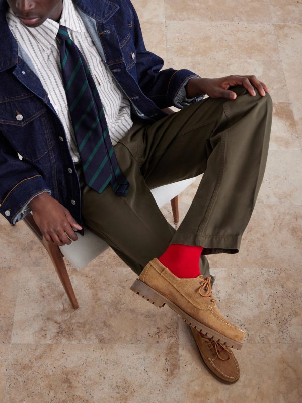Straight-Leg Peached Cotton-Twill Trousers - CU Straight-Leg Peached Cotton-Twill Trousers - CU