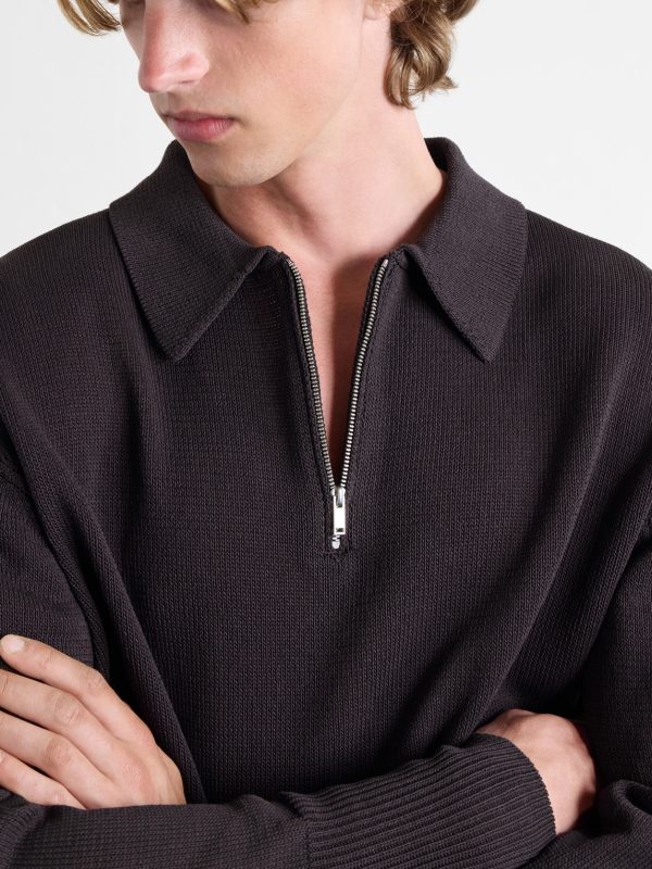 Paper Half-Zip Polo Sweater - CU Paper Half-Zip Polo Sweater - CU