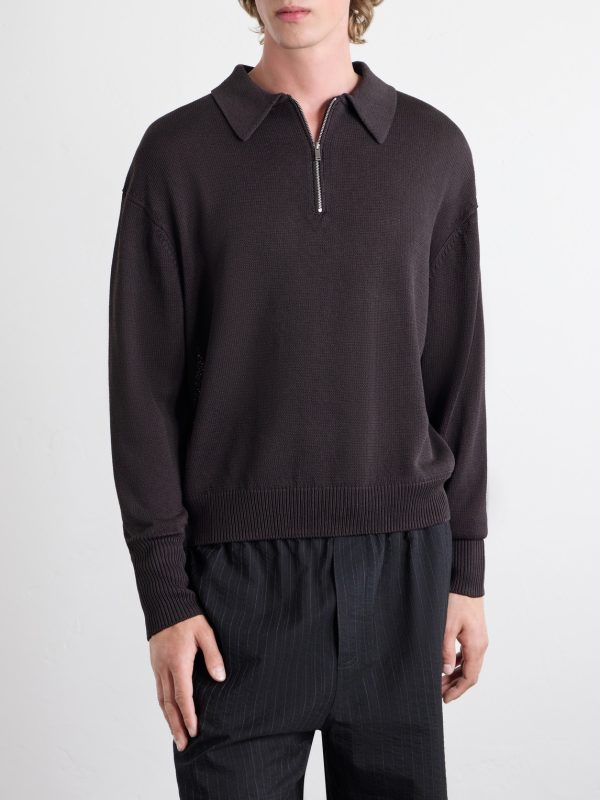 Paper Half-Zip Polo Sweater - FR Paper Half-Zip Polo Sweater - FR