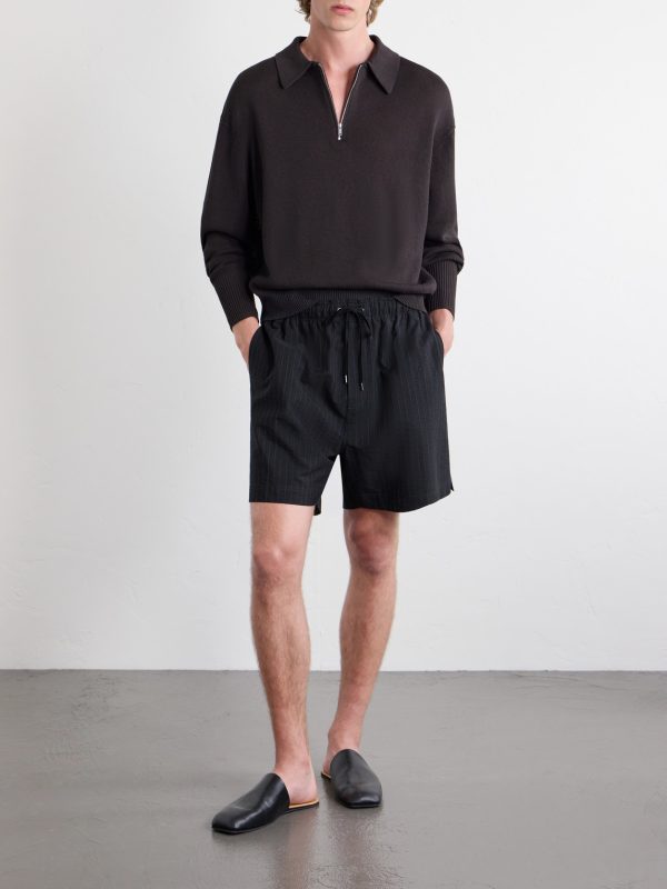 Paper Half-Zip Polo Sweater - OU Paper Half-Zip Polo Sweater - OU