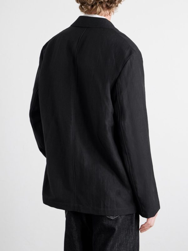 Denison Linen and Wool-Blend Suit Jacket - BK Denison Linen and Wool-Blend Suit Jacket - BK