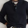 Knitted Merino Wool Polo Shirt - CU Knitted Merino Wool Polo Shirt - CU