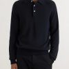 Knitted Merino Wool Polo Shirt - FR Knitted Merino Wool Polo Shirt - FR