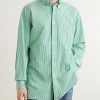Button-Down Collar Striped Cotton-Poplin Shirt - FR Button-Down Collar Striped Cotton-Poplin Shirt - FR