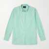 Button-Down Collar Striped Cotton-Poplin Shirt Button-Down Collar Striped Cotton-Poplin Shirt
