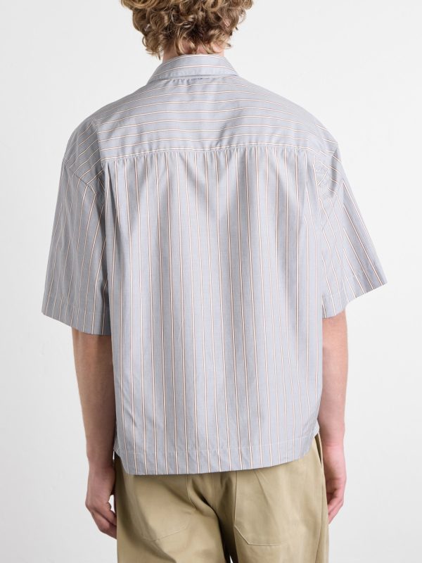 Sanko Striped Cotton-Poplin Shirt - BK