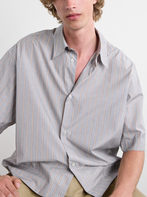 Sanko Striped Cotton-Poplin Shirt - CU