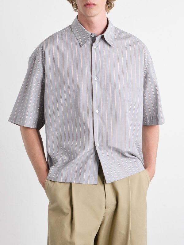Sanko Striped Cotton-Poplin Shirt - FR