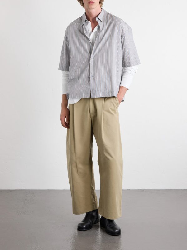 Sanko Striped Cotton-Poplin Shirt - OU