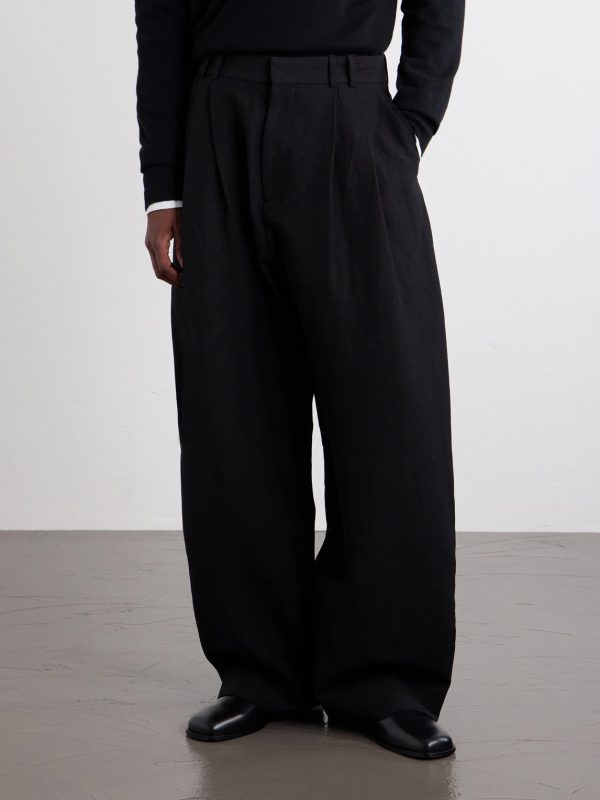 Straight-Leg Pleated Linen and Wool-Blend Suit Trousers - FR Straight-Leg Pleated Linen and Wool-Blend Suit Trousers - FR