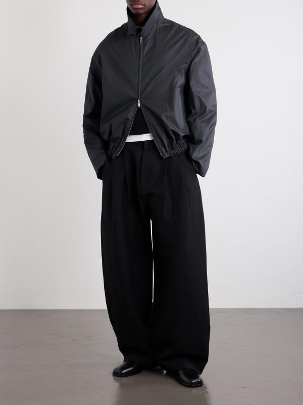 Straight-Leg Pleated Linen and Wool-Blend Suit Trousers - OU Straight-Leg Pleated Linen and Wool-Blend Suit Trousers - OU