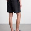 Starboard Wide-Leg Cotton and Wool-Blend Drawstring Shorts - BK