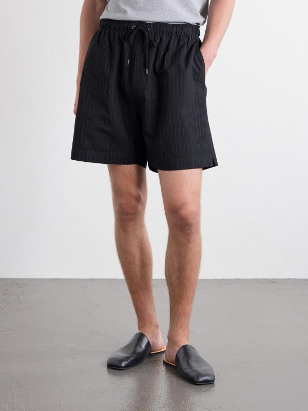 Starboard Wide-Leg Cotton and Wool-Blend Drawstring Shorts - FR