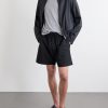 Starboard Wide-Leg Cotton and Wool-Blend Drawstring Shorts - OU