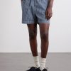 Straight-Leg Striped Cotton Drawstring Shorts - FR Straight-Leg Striped Cotton Drawstring Shorts - FR