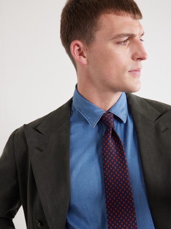 8cm Printed Silk-Twill Tie - FR 8cm Printed Silk-Twill Tie - FR