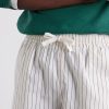 Straight-Leg Striped Cotton and Linen-Blend Drawstring Shorts - CU Straight-Leg Striped Cotton and Linen-Blend Drawstring Shorts - CU
