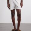 Straight-Leg Striped Cotton and Linen-Blend Drawstring Shorts - FR Straight-Leg Striped Cotton and Linen-Blend Drawstring Shorts - FR