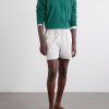 Straight-Leg Striped Cotton and Linen-Blend Drawstring Shorts - OU Straight-Leg Striped Cotton and Linen-Blend Drawstring Shorts - OU