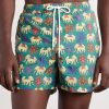 Straight-Leg Mid-Length Printed Swim Shorts - FR Straight-Leg Mid-Length Printed Swim Shorts - FR