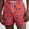 Straight-Leg Mid-Length Printed Swim Shorts - FR Straight-Leg Mid-Length Printed Swim Shorts - FR