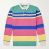Striped Cotton-Jersey Polo Shirt Striped Cotton-Jersey Polo Shirt