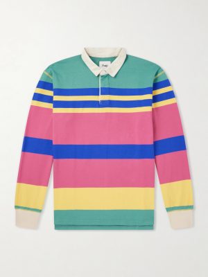 Striped Cotton-Jersey Polo Shirt Striped Cotton-Jersey Polo Shirt