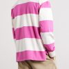 Grandad-Collar Striped Cotton-Jersey Half-Placket Shirt - BK